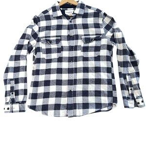 Goodfellow & Co Black and White Buffalo Plaid Button-Down Shirt